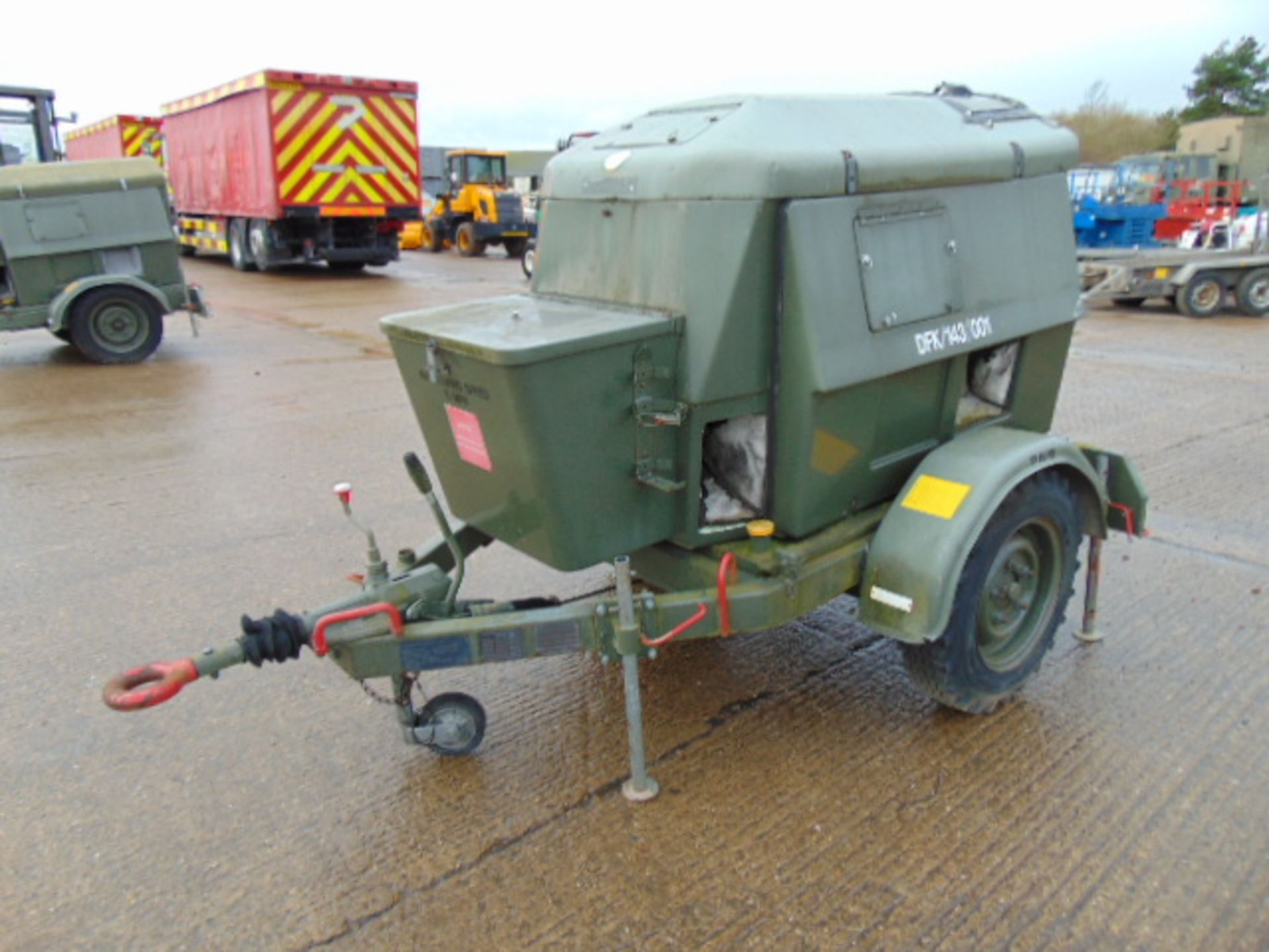 Ex Uk Royal Air Force Trailer Mounted 25 KVA Generator - Image 3 of 13