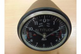 AIRCRAFT ALTIMETER CLOCK