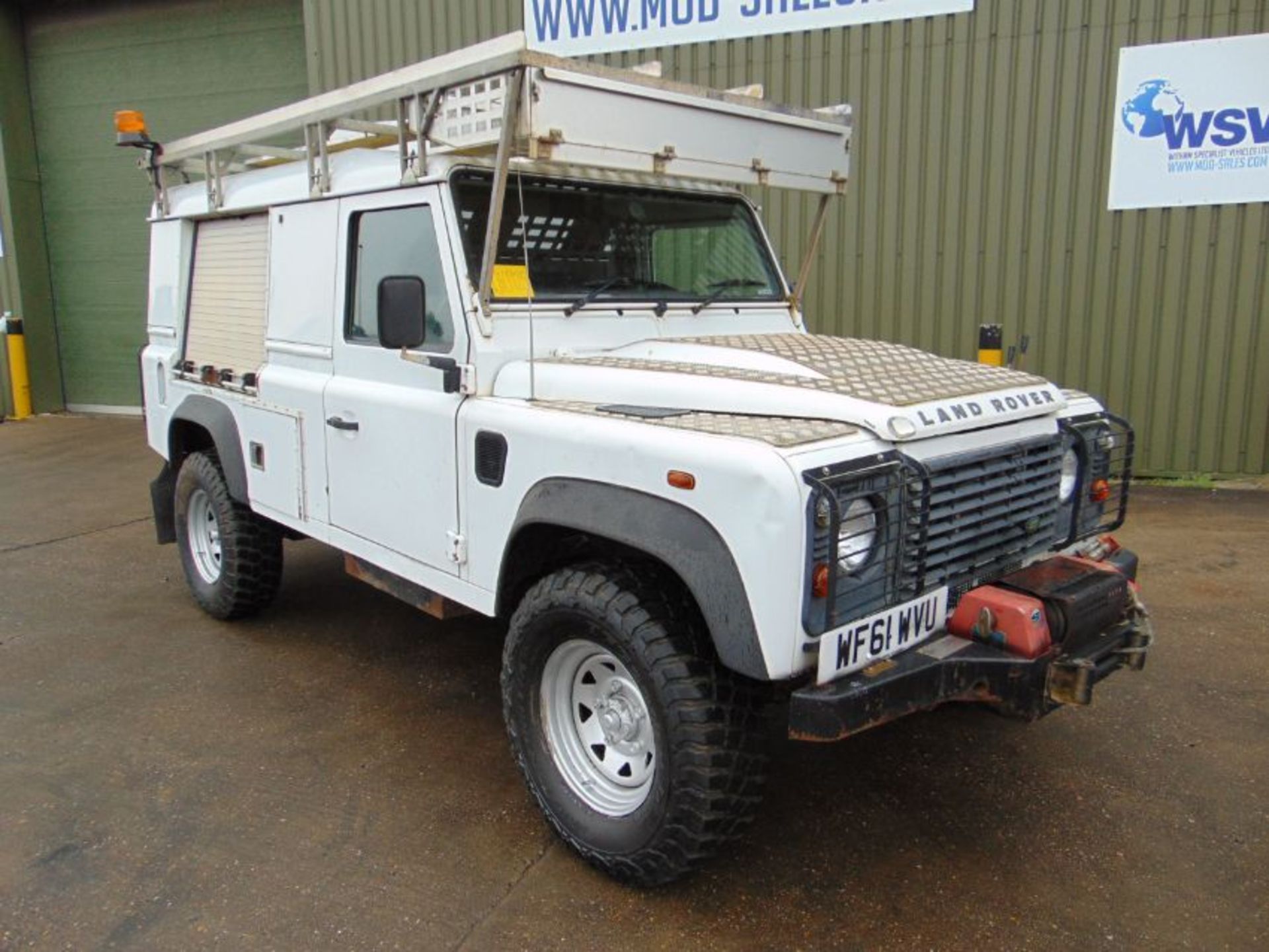 2011 Land Rover Defender 110 Puma hardtop 4x4 mobile workshop with Winch Etc. From UK Utility Co.