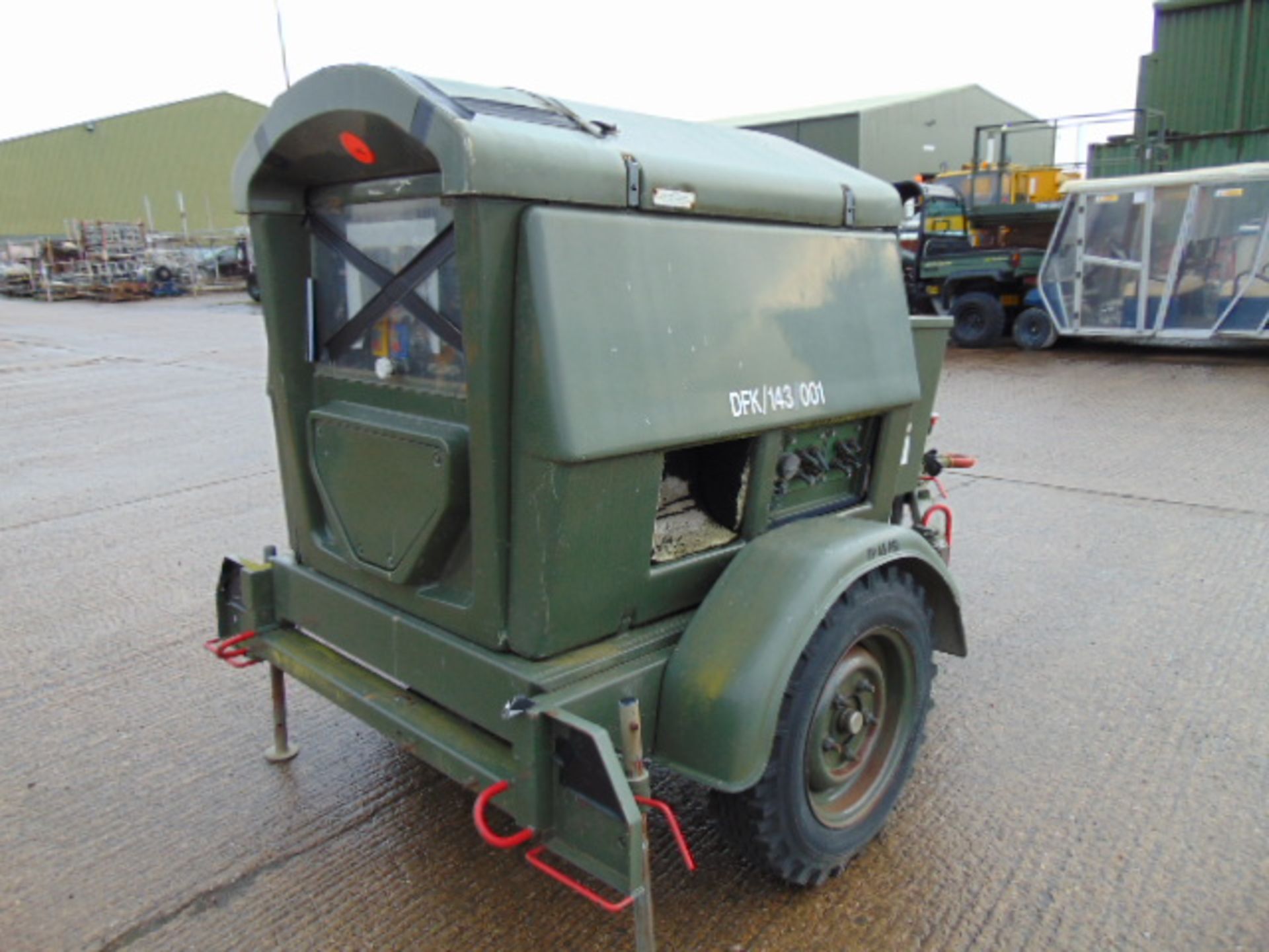 Ex Uk Royal Air Force Trailer Mounted 25 KVA Generator - Image 6 of 13