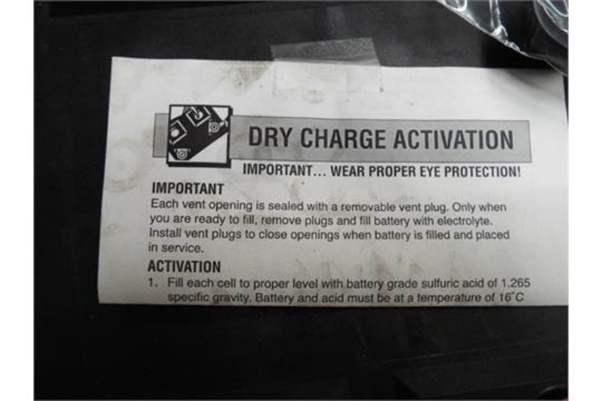 2 x Unissued CAT 354-3614 Dry Charge 12v 190A.H. Batteries - Image 4 of 4