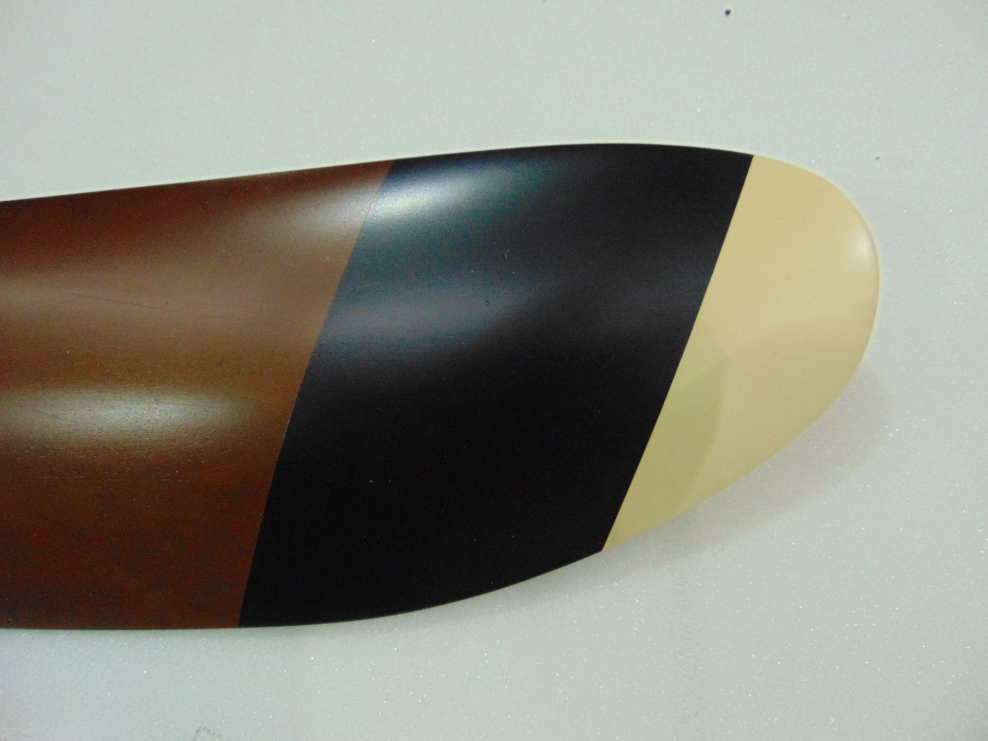 Full Size SOPWITH WWI AIRCRAFT PROPELLER with black/ivory Tips Repro. 186 x 8 x 15 cms - Image 5 of 7