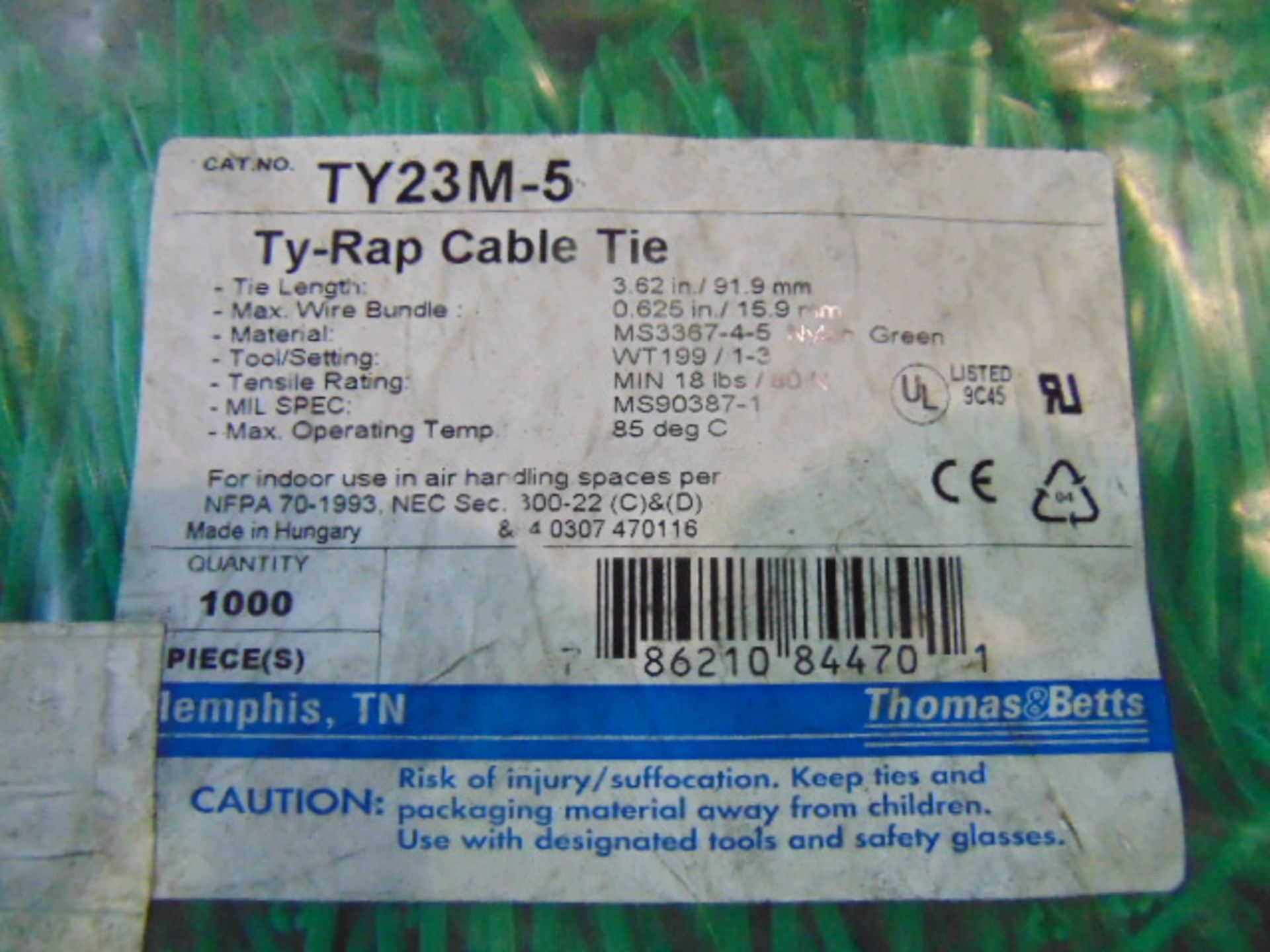 6000 x Unissued TY23M-5 Cable Ties as shown - Image 2 of 3