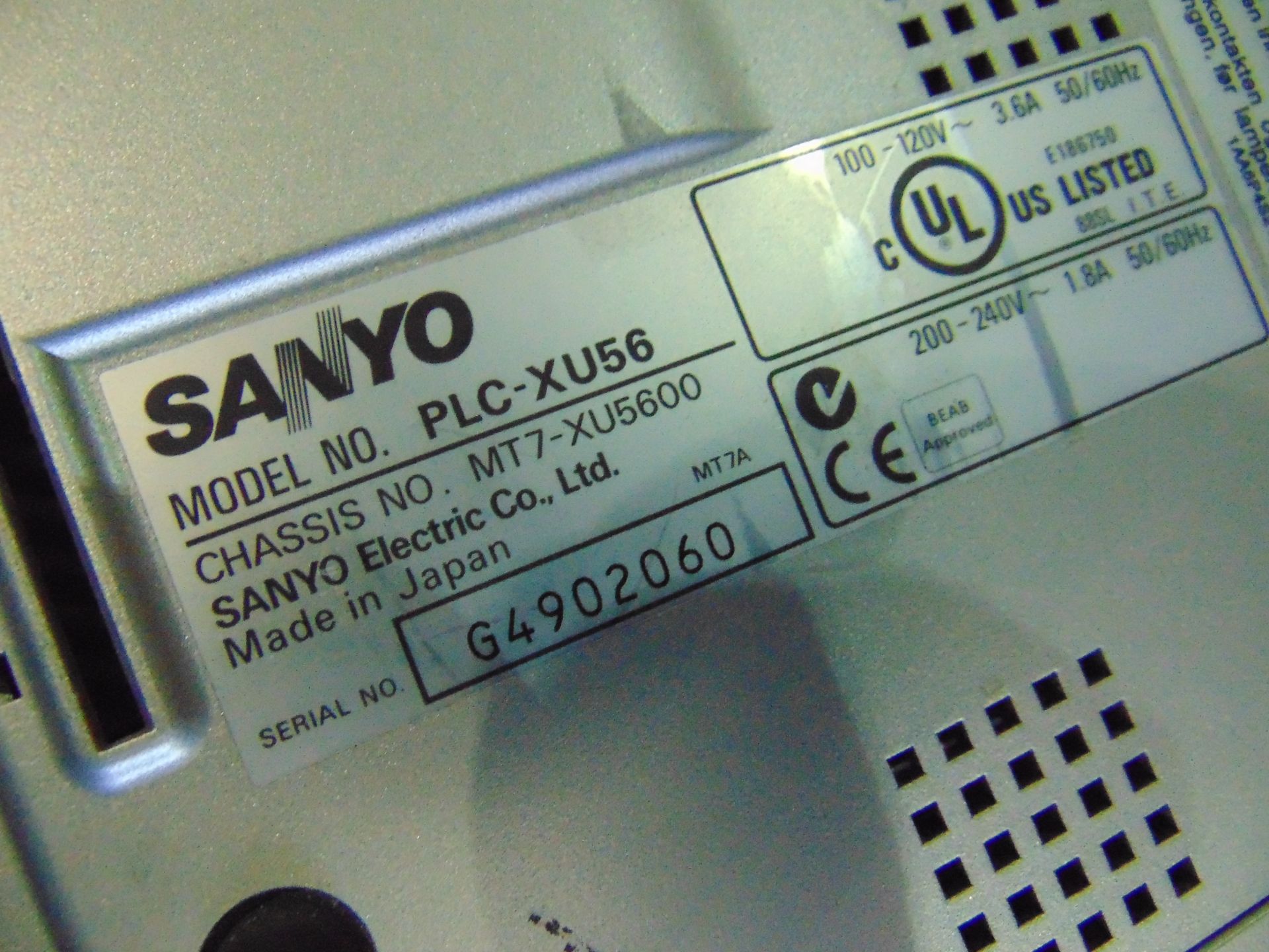 SANYO PLC-XU56 LCD Projector - Image 8 of 8