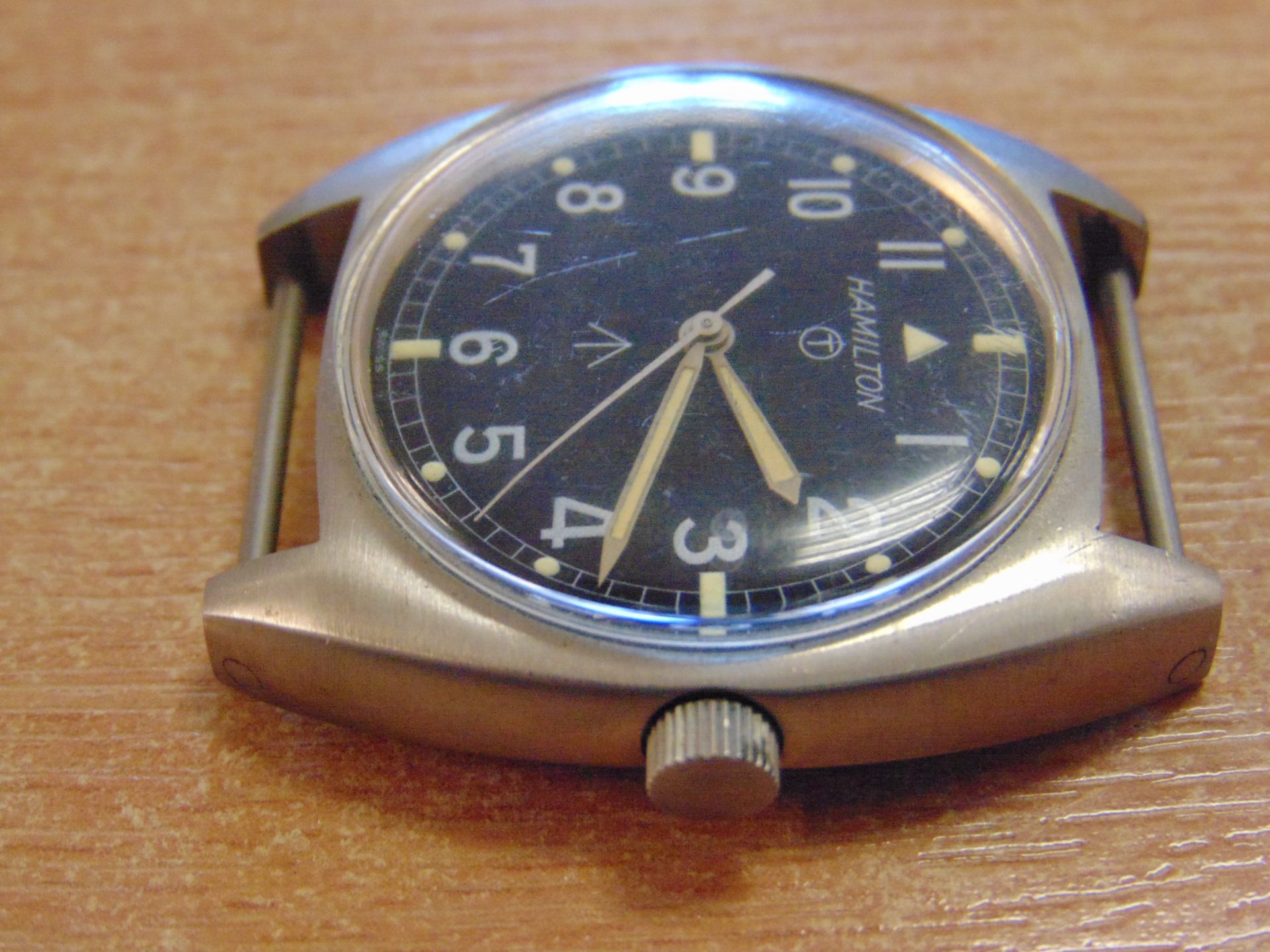 VERY VERY RARE!!!! HAMILTON MECHANICAL W10 SERVICE WATCH DATED 1973 UNISSUED CONDITION - Image 5 of 11