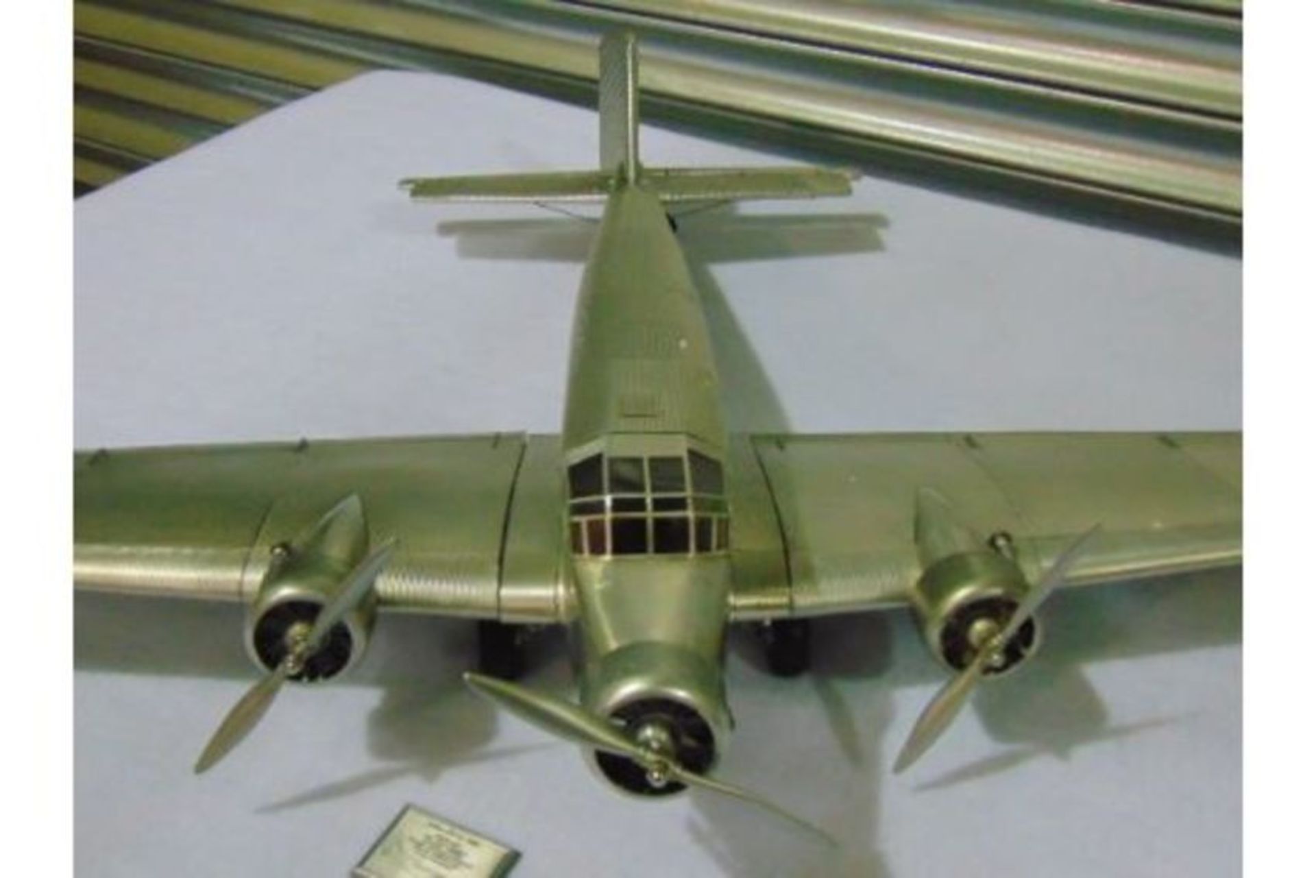 Junkers Ju 52 "Iron Annie" Aluminium Scale Model - Image 4 of 8