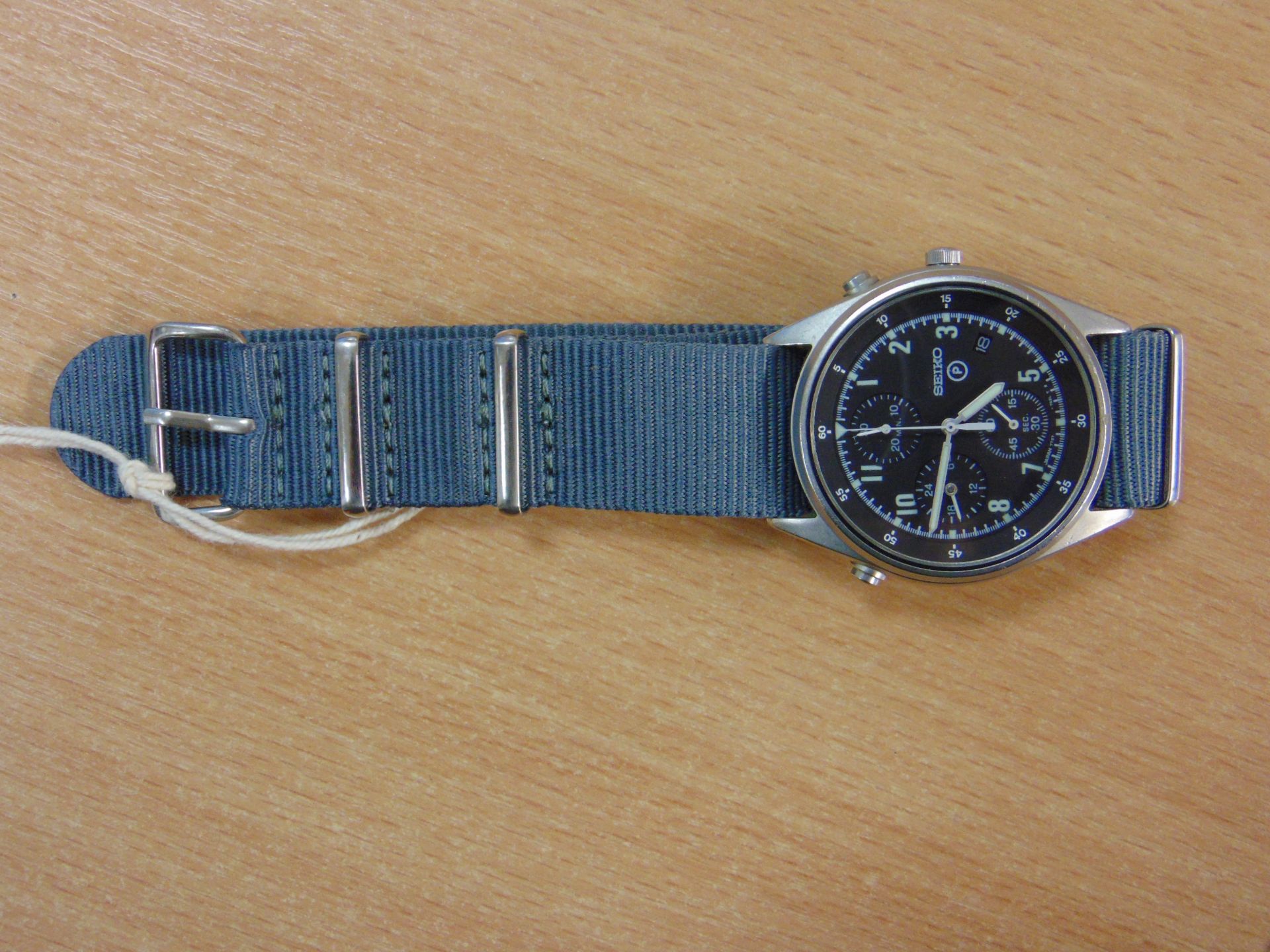 SEIKO GEN 2 RAF ISSUE PILOTS CHRONO NATO MARKED DATED 1993 - Image 2 of 9