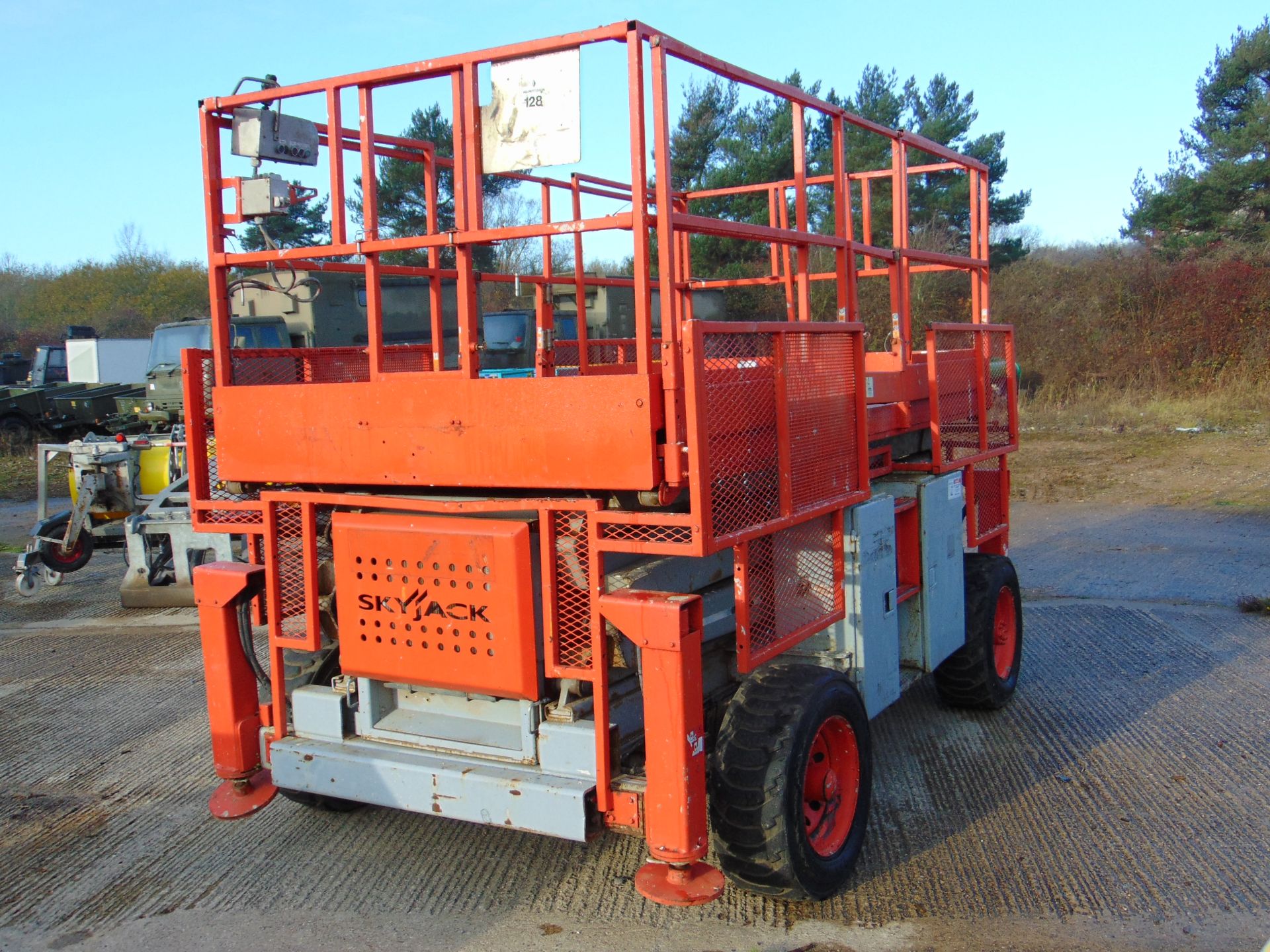 SkyJack SJ8831 Rough Terrain Diesel Scissor Lift ONLY 1,980 Hours! - Image 7 of 18