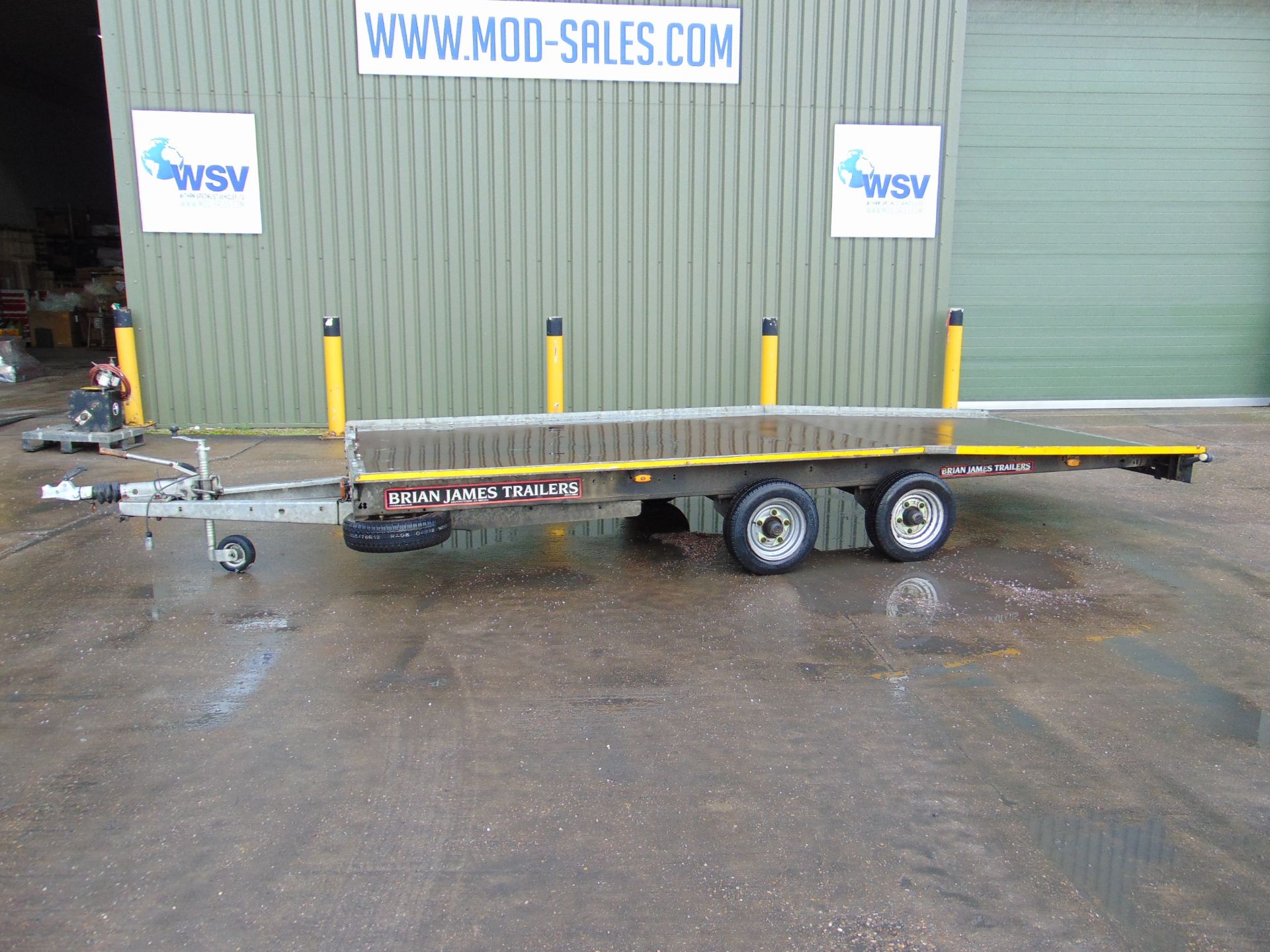 Brian James Twin Axle Car Transporter Trailer c/w Pull Out Ramps - Image 2 of 13