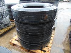 4 x 11R 22.5 Goodyear Marathon LHT Tyres Unused