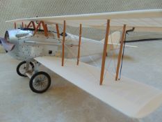 AMAZING TRANSPARENT SPAD WW1 FIGHTER PLANE FULLY DETAILED SCALE MODEL.