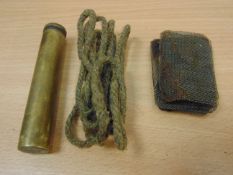 WW2 BRASS OIL BOTTLE RIFLE PULL THRO ETC