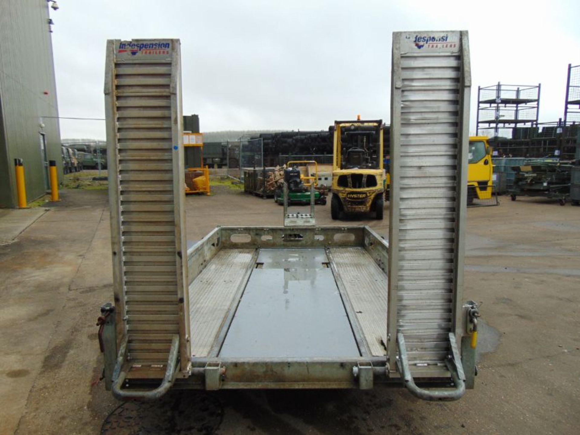 Indespension 3,500kg Twin Axle Plant Trailer c/w Ramps - Image 6 of 14