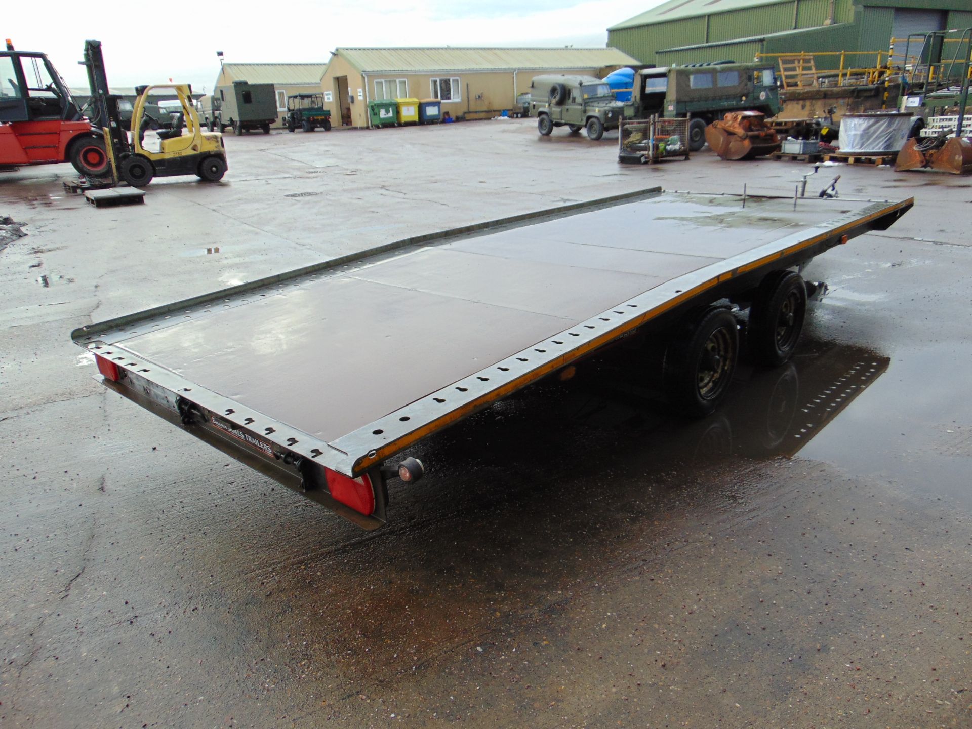 Brian James Twin Axle Car Transporter Trailer c/w Pull Out Ramps - Image 5 of 13