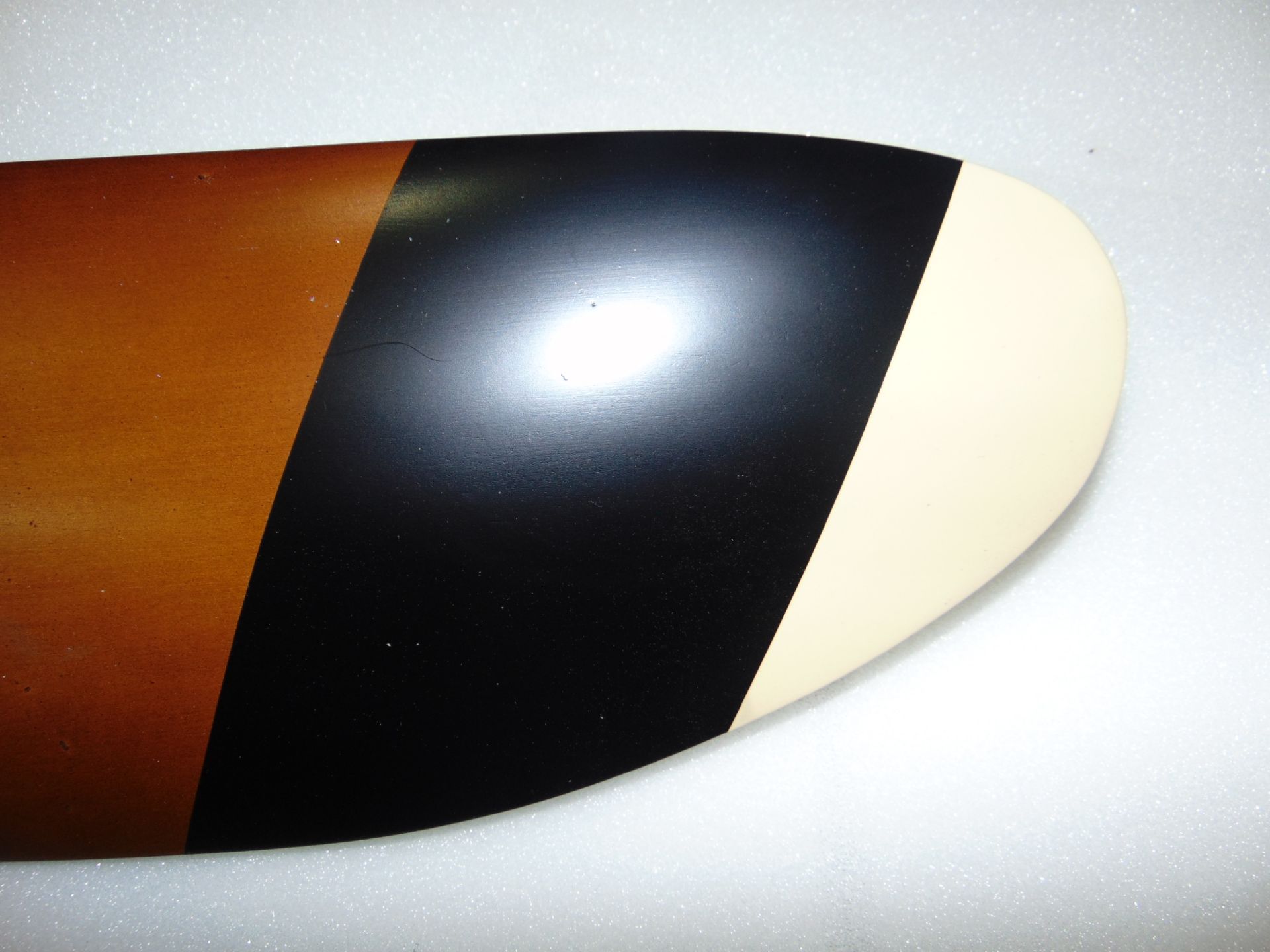 Full Size SOPWITH WWI AIRCRAFT PROPELLER with black/ivory Tips Repro. 186 x 8 x 15 cms - Image 4 of 7