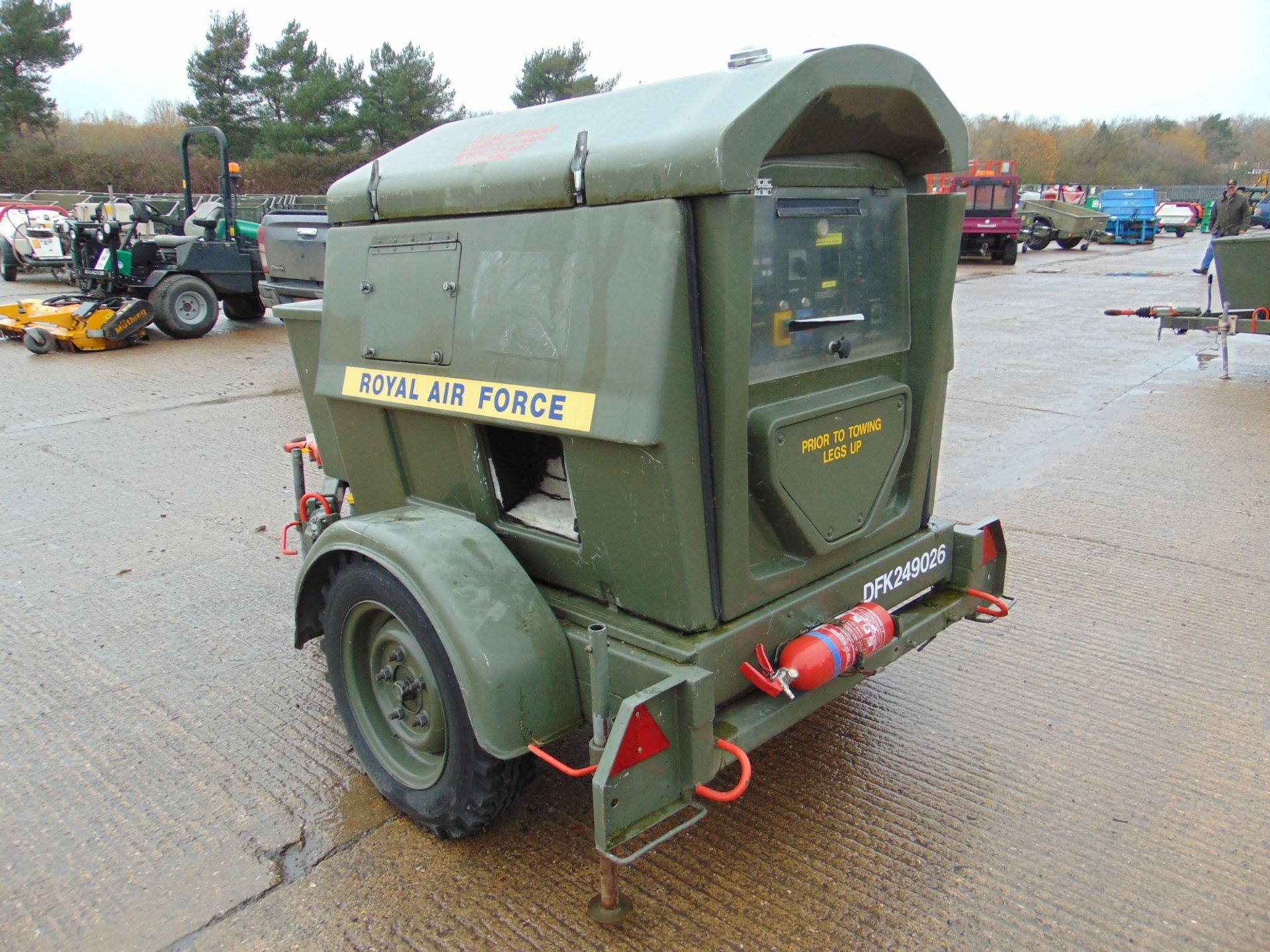 Ex Uk Royal Air Force Trailer Mounted 25 KVA Generator - Image 5 of 13