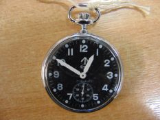 CWC 0555 ROYAL NAVY ISSUE 17 JEWEL POCKET WATCH NATO MARKED DATED 1996