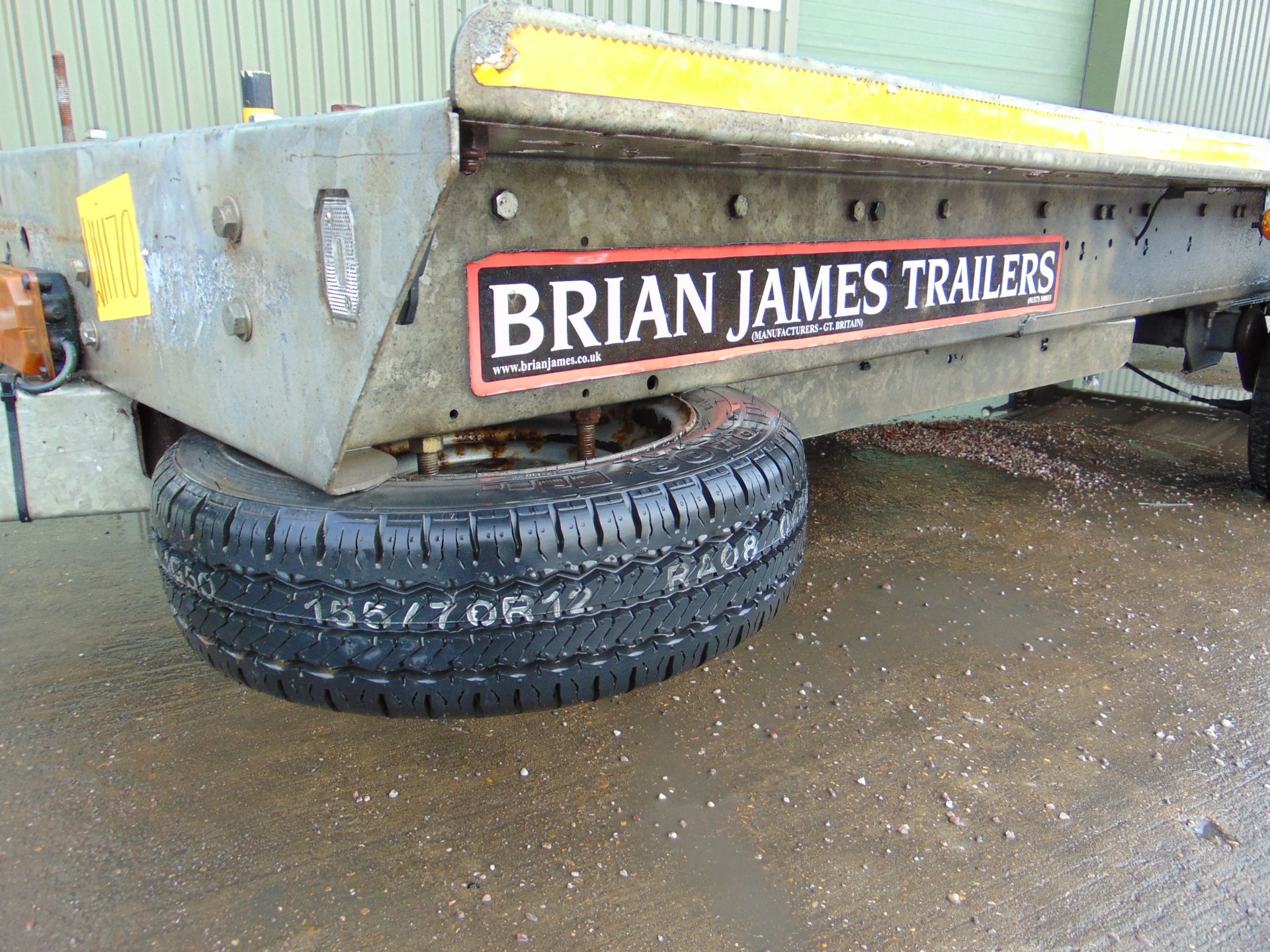 Brian James Twin Axle Car Transporter Trailer c/w Pull Out Ramps - Image 12 of 13