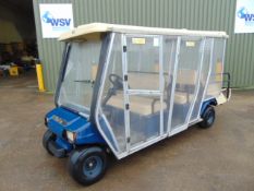 Club Car 6 Seater Electric Estate Vehicle c/w Battery Charger From the UK MOD Zero Emissions.