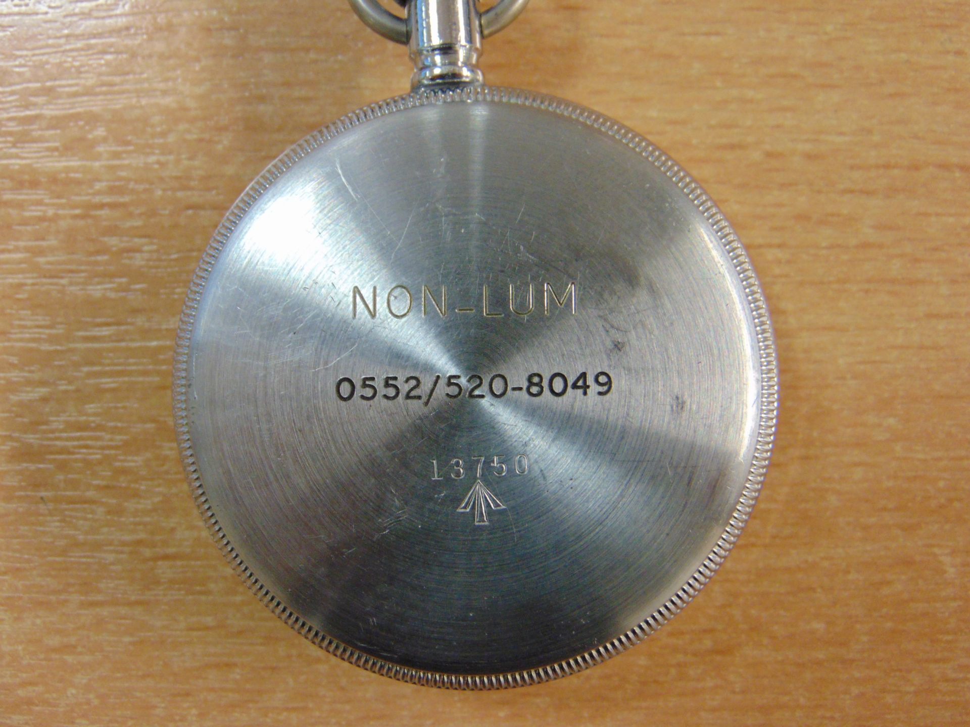 WALTHAM NON LUMINOUS 9 JEWEL POCKET WATCH ROYAL NAVY ISSUE - Image 5 of 5