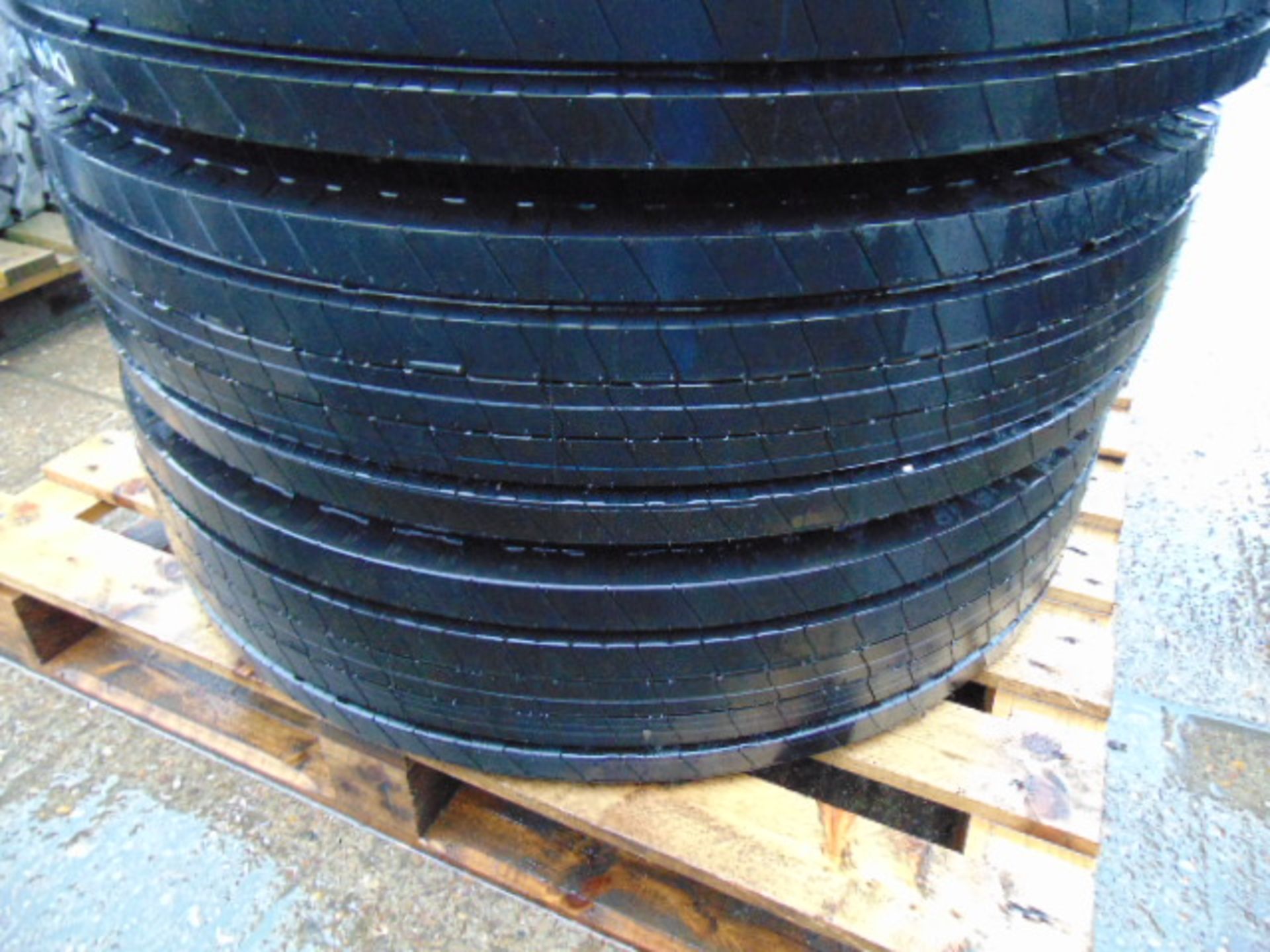 4 x 11R 22.5 Goodyear Marathon LHT Tyres Unused - Image 3 of 7