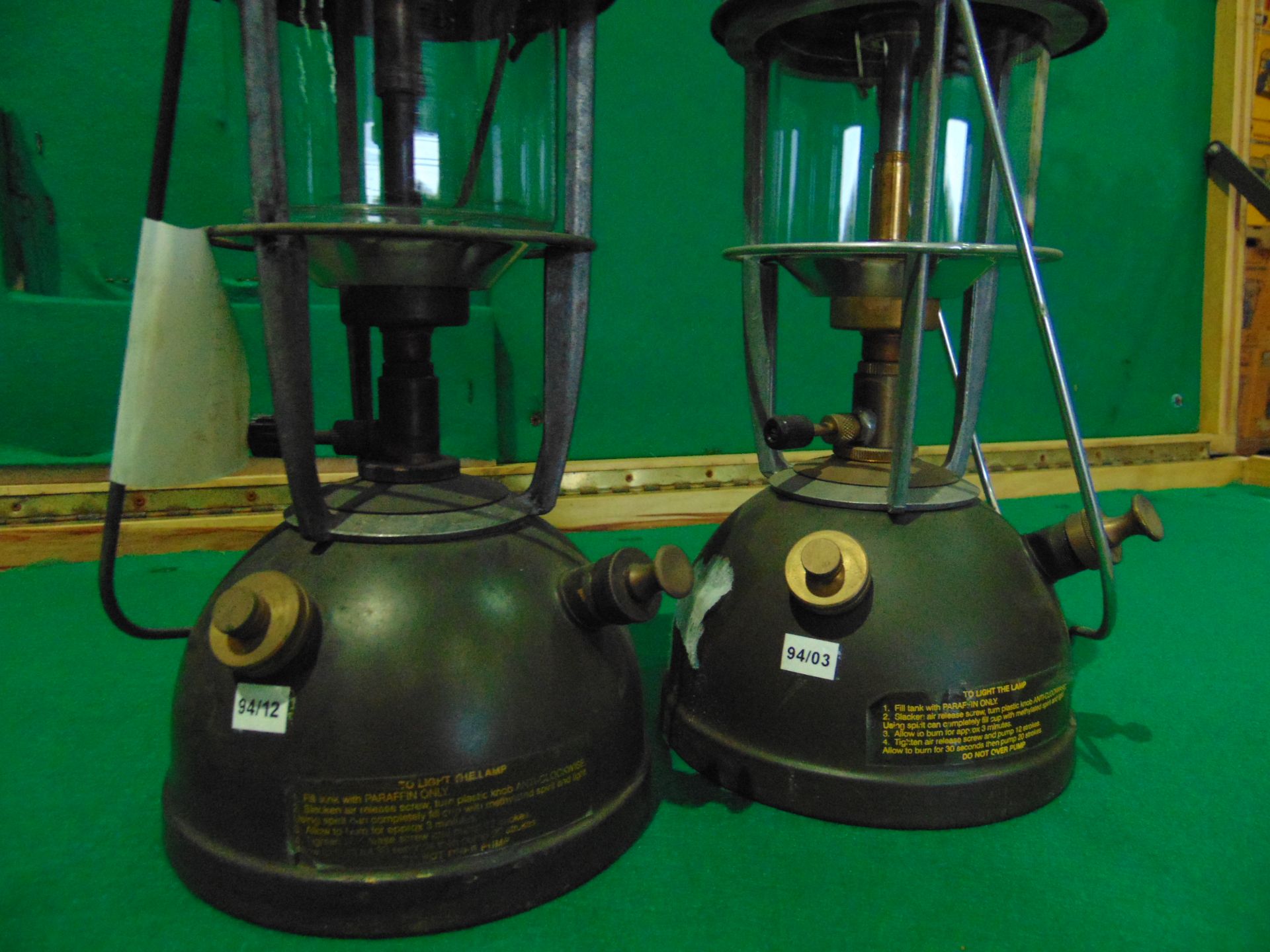 2 x Unissued Vintage British Army Paraffin Tilley Lamps - Image 2 of 3