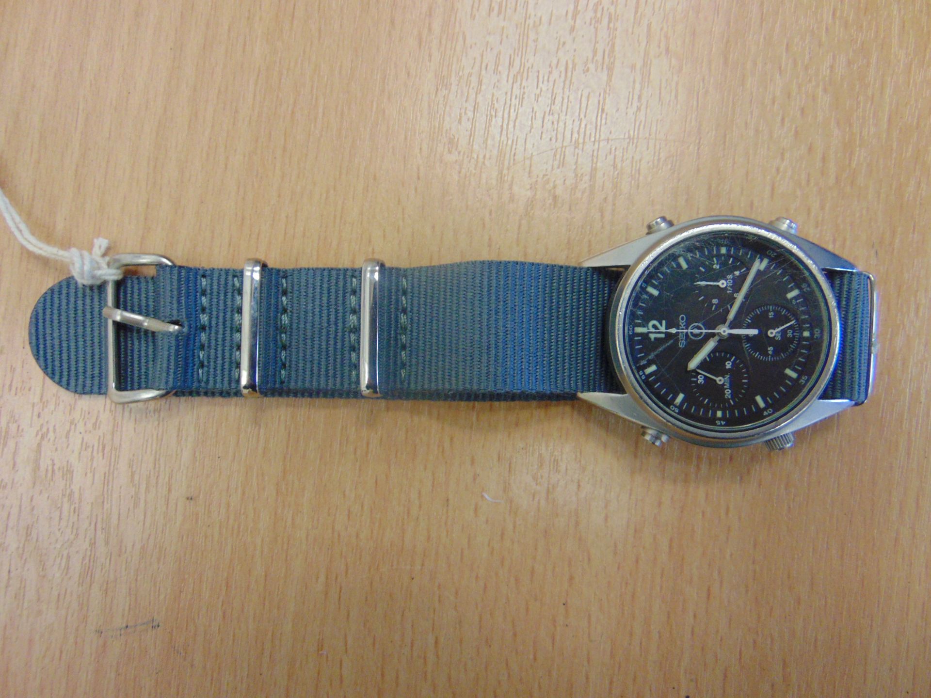 SEIKO GEN I PILOTS CHRONO NATO MARKING RAF ISSUE DATED 1984