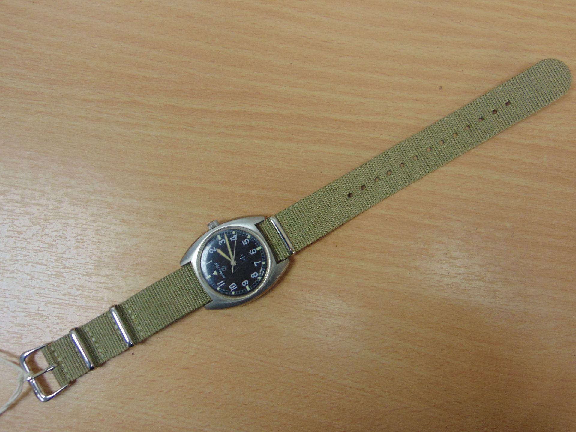 VERY VERY RARE!!!! HAMILTON MECHANICAL W10 SERVICE WATCH DATED 1973 UNISSUED CONDITION - Image 10 of 11