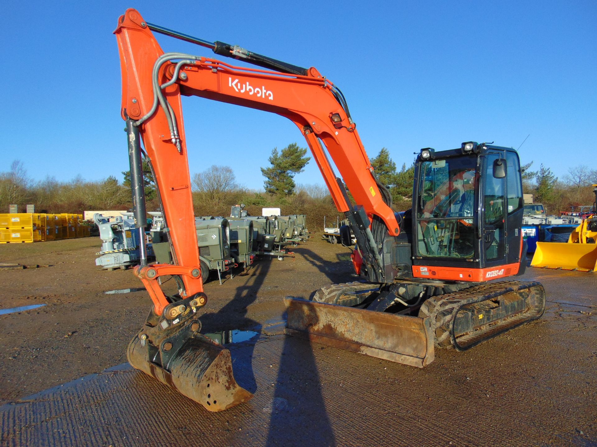 2017 KUBOTA KX 080-4A Excavator 1212 Hrs Only Very High Specification with 3 Buckets Sno 42470 - Bild 2 aus 25
