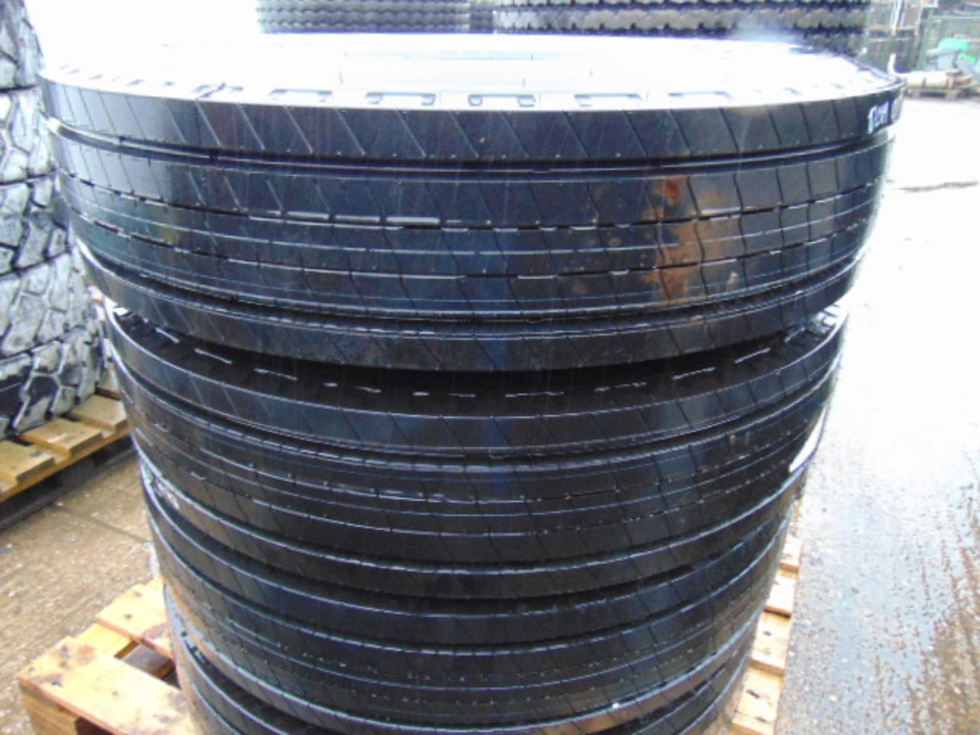 4 x 11R 22.5 Goodyear Marathon LHT Tyres Unused - Image 2 of 7