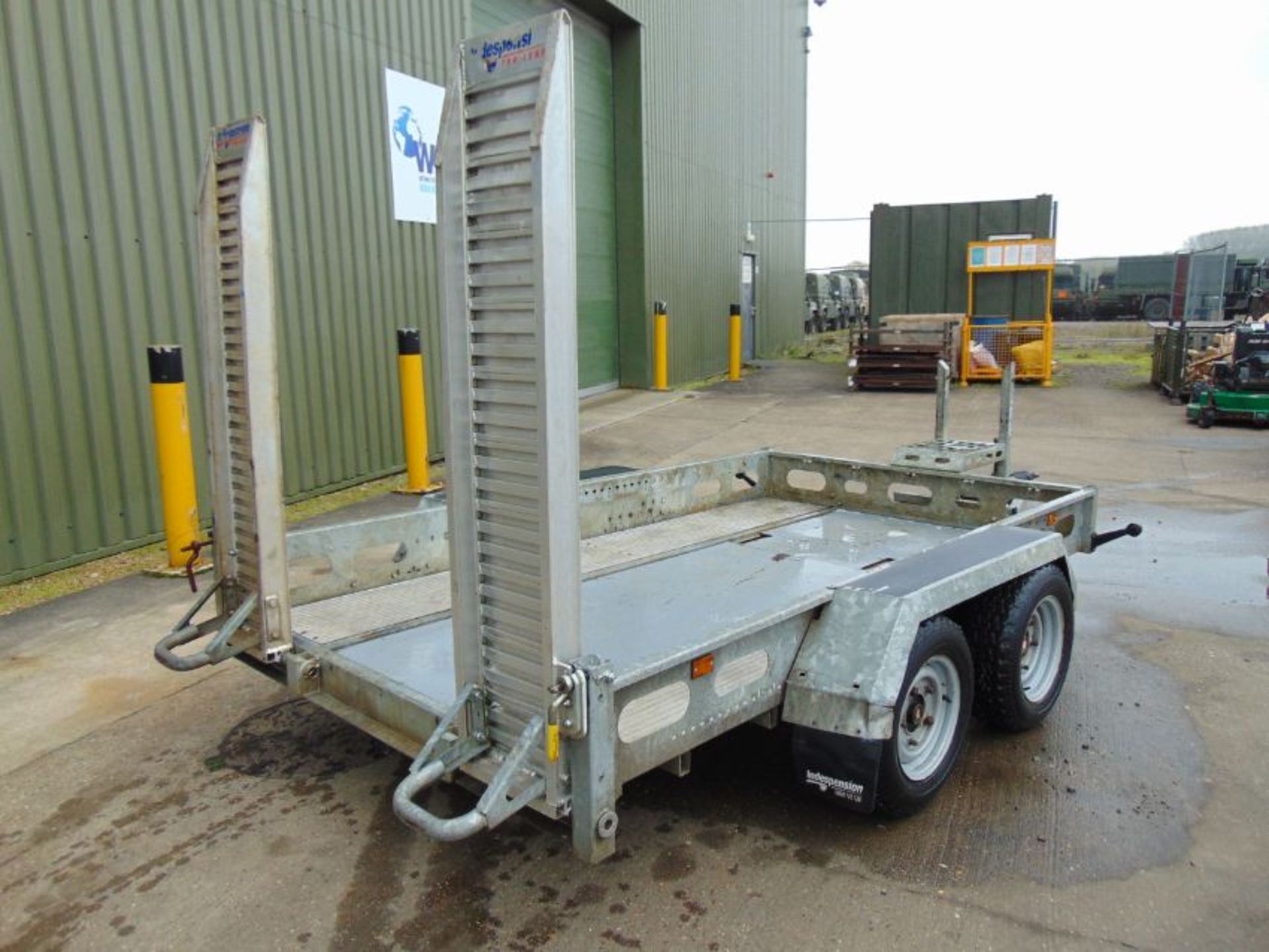 Indespension 3,500kg Twin Axle Plant Trailer c/w Ramps - Image 7 of 14