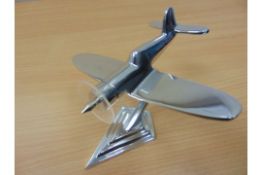 VOUGHT CORSAIR ALUMINIUM DESK TOP MODEL ON STAND