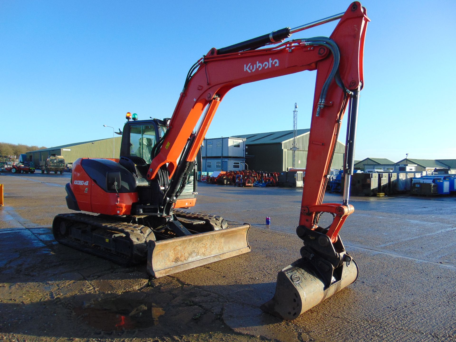 2017 KUBOTA KX 080-4A Excavator 1212 Hrs Only Very High Specification with 3 Buckets Sno 42470 - Bild 3 aus 25
