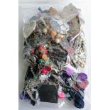 A selection of mixed costume jewellery, etc