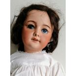 An early 20th century SFBJ 301 Paris, #10 large doll with porcelain head on composition