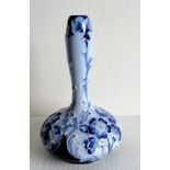 An Art Nouveau Florian Ware Macintyre dianthus bud vase signed by William Moorcroft, 13 cm H, signed