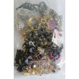 A selection of mixed costume jewellery, etc