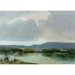 Frank Wilding, THE CALM BEFORE THE STORM, watercolour, 26.5 x 35.5 cm and Fred R. Fitzgerald,