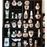 A large collection of assorted Goss crested cabinet ware, approximately 275 pieces, all with WH Goss