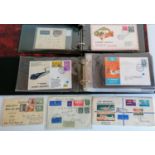 A collection of 85 World First Flight covers in two albums dating from the 1930s to 1970s to include
