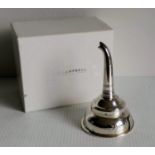 A George III-style silver wine funnel by J A Campbell, London, 2001, with detachable bowl, 13 cm,