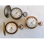 A George V silver-cased full-hunter pocket watch, key-wind with Roman numeral signed by Alex Sellar,