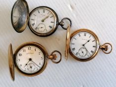 A George V silver-cased full-hunter pocket watch, key-wind with Roman numeral signed by Alex Sellar,