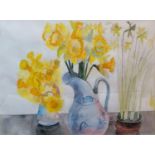 Edward Bawden RA (1903-1989) DAFFODILS, pencil and watercolour, signed bottom right in pencil, in