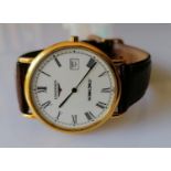 A Longines Grande Classique gent's quartz wristwatch, L4.655.2, Roman numerals, stainless steel