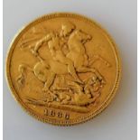 A Victorian gold full-sovereign, 1886