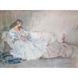 After Sir William Russell Flint, RA (Scottish, 1880-1969), REFLECTION, limited edition print 805/