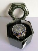 A Skyline WR30M dual time multifunction chronograph stainless steel gent's watch, as new with