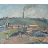 Maurice Blond (1899 - 1974), FACTORY AT WHITEHAVEN, oil on canvas, framed, 45 x 55 cm, signed bottom