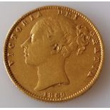 A Victorian gold full-sovereign, 1869